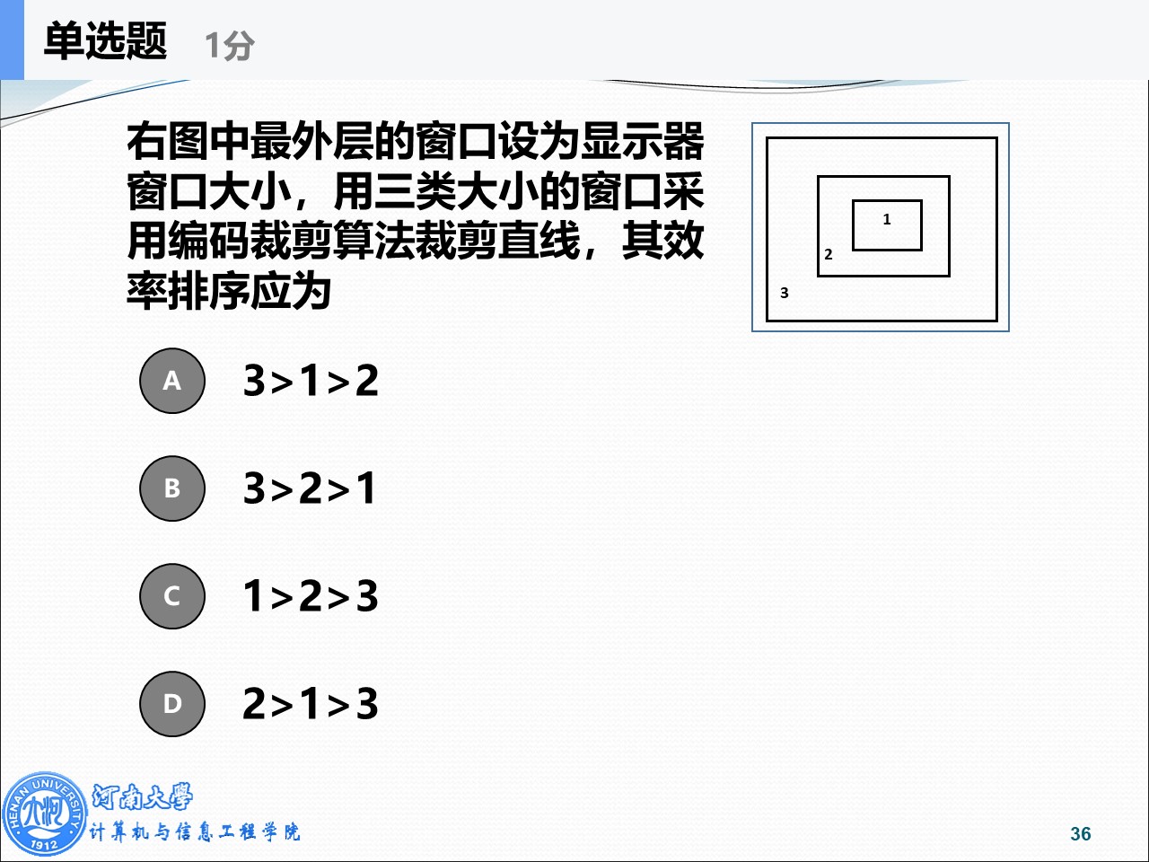嵌套矩形窗口图